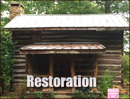 Historic Log Cabin Restoration  Valle Crucis, North Carolina